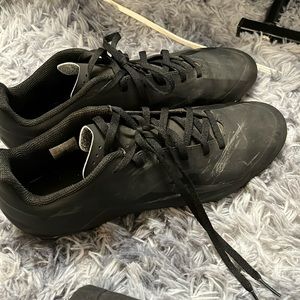 Men’s adidas black soccer cleats